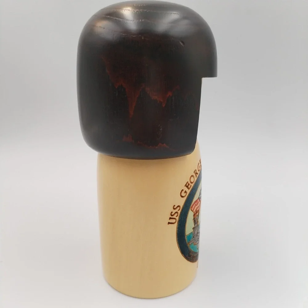 USS‎ George Washington CVN-73 Kokeshi Doll Wood Spirit of Freedom Japan Navy 6